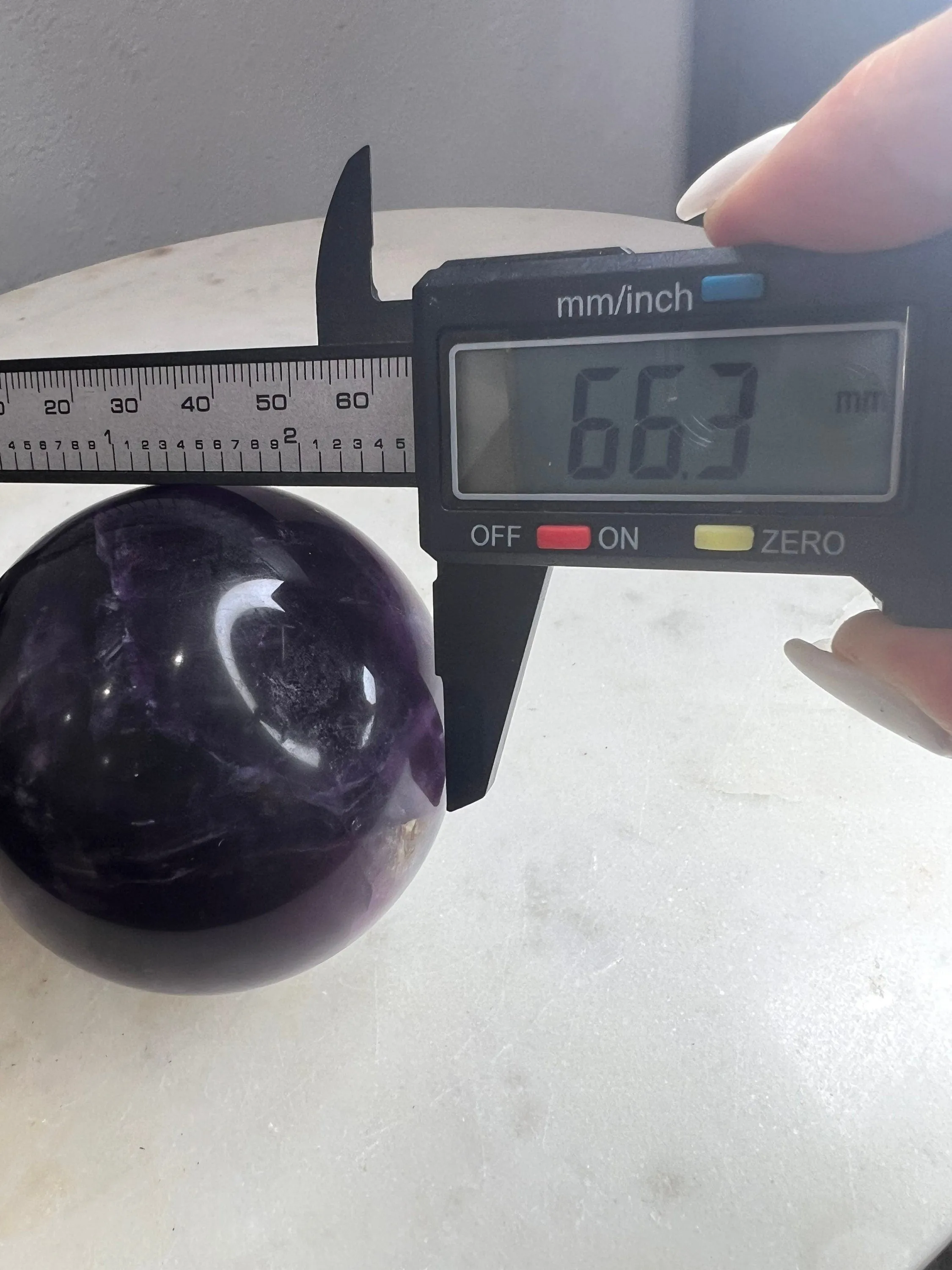 Fluorite 2 spheres total weight 2lbs