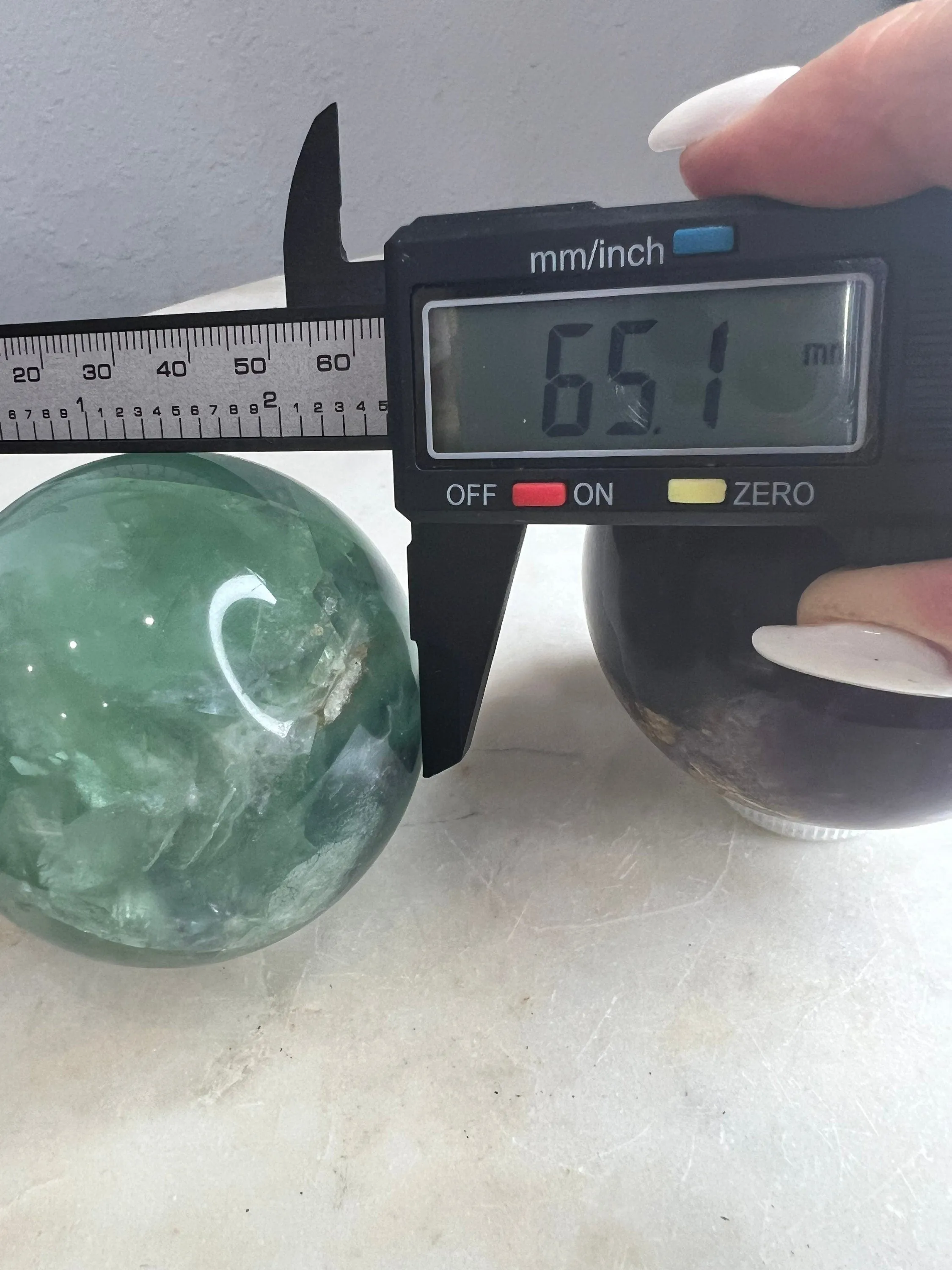 Fluorite 2 spheres total weight 2lbs