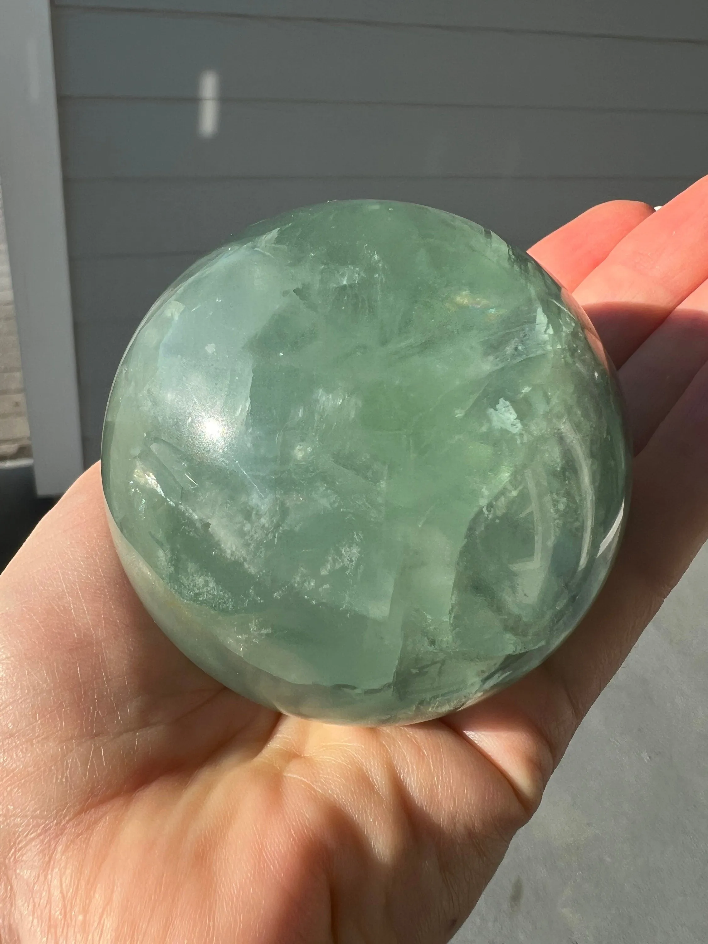 Fluorite 2 spheres total weight 2lbs