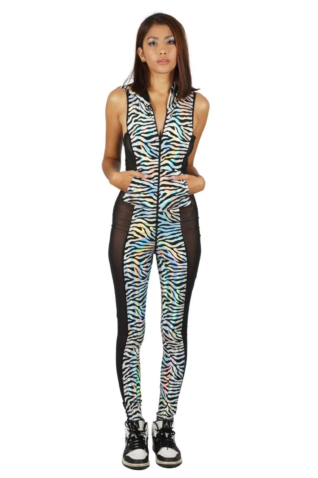 Galactic Jungle Zipper Catsuit