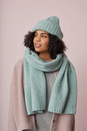 Giant Scarf Fluffy Knit Jade