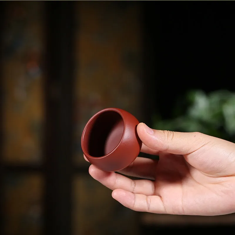 Gohobi Colourful Yixing Clay Ceramic Round Tea Cup