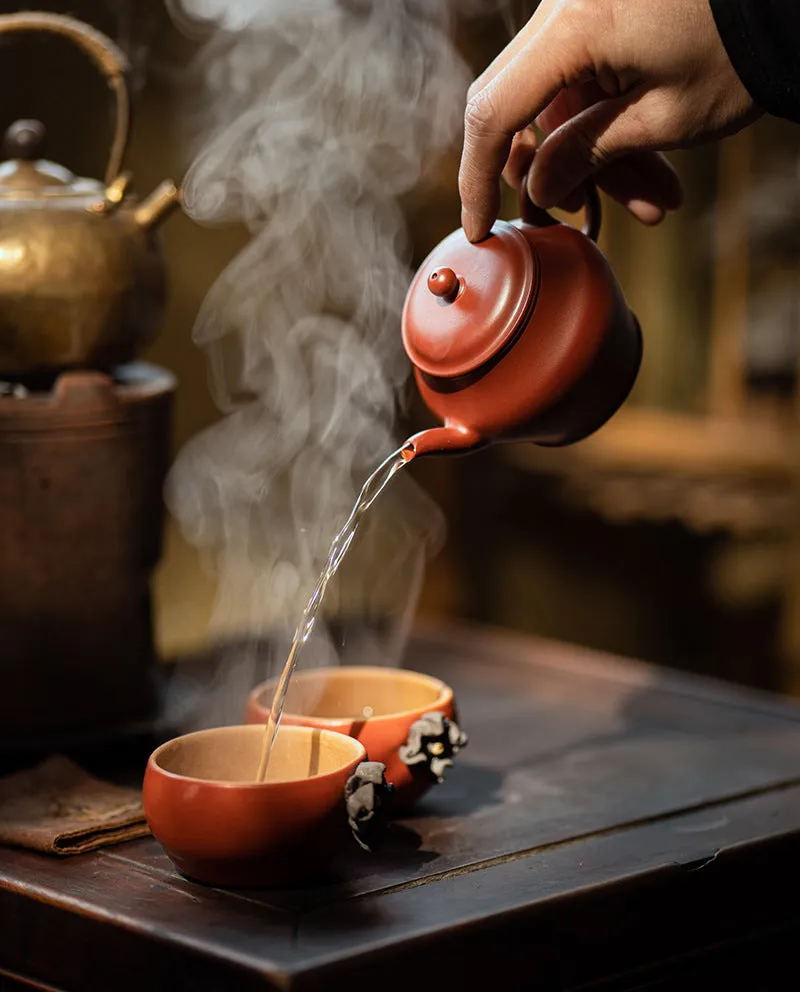 Gohobi Handmade Ceramic Persimmon Tea Cup