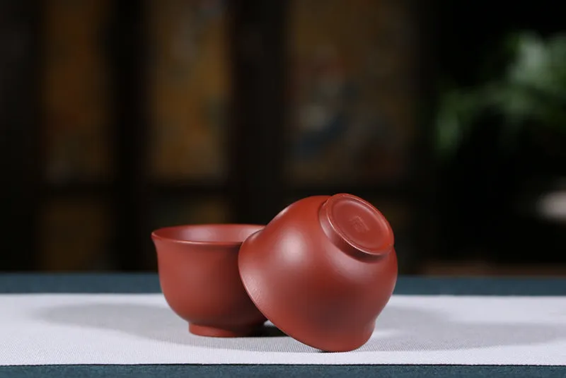 Gohobi Red Yixing Clay Ceramic Classic Tea Cup