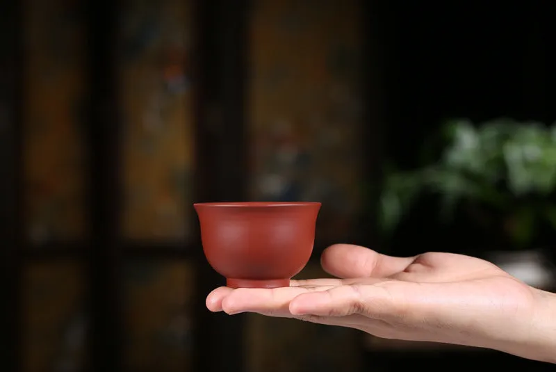 Gohobi Red Yixing Clay Ceramic Classic Tea Cup