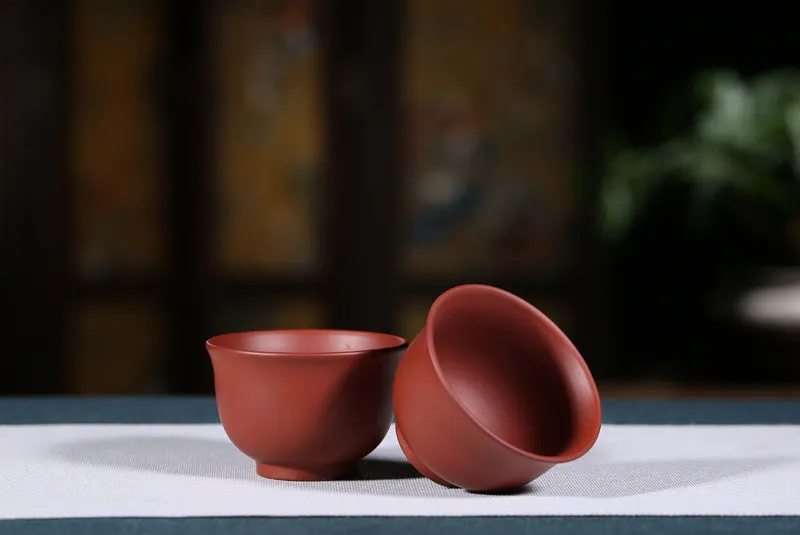 Gohobi Red Yixing Clay Ceramic Classic Tea Cup