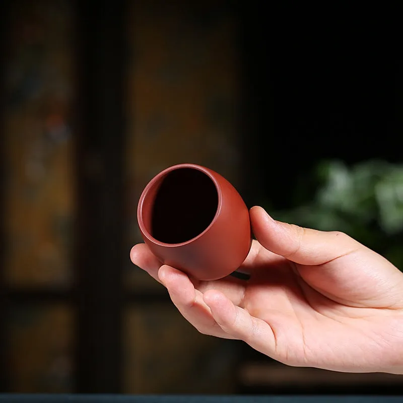 Gohobi Red Yixing Clay Ceramic Japanese style Tea Cup