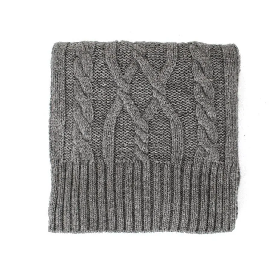 Grey Knitted Scarf