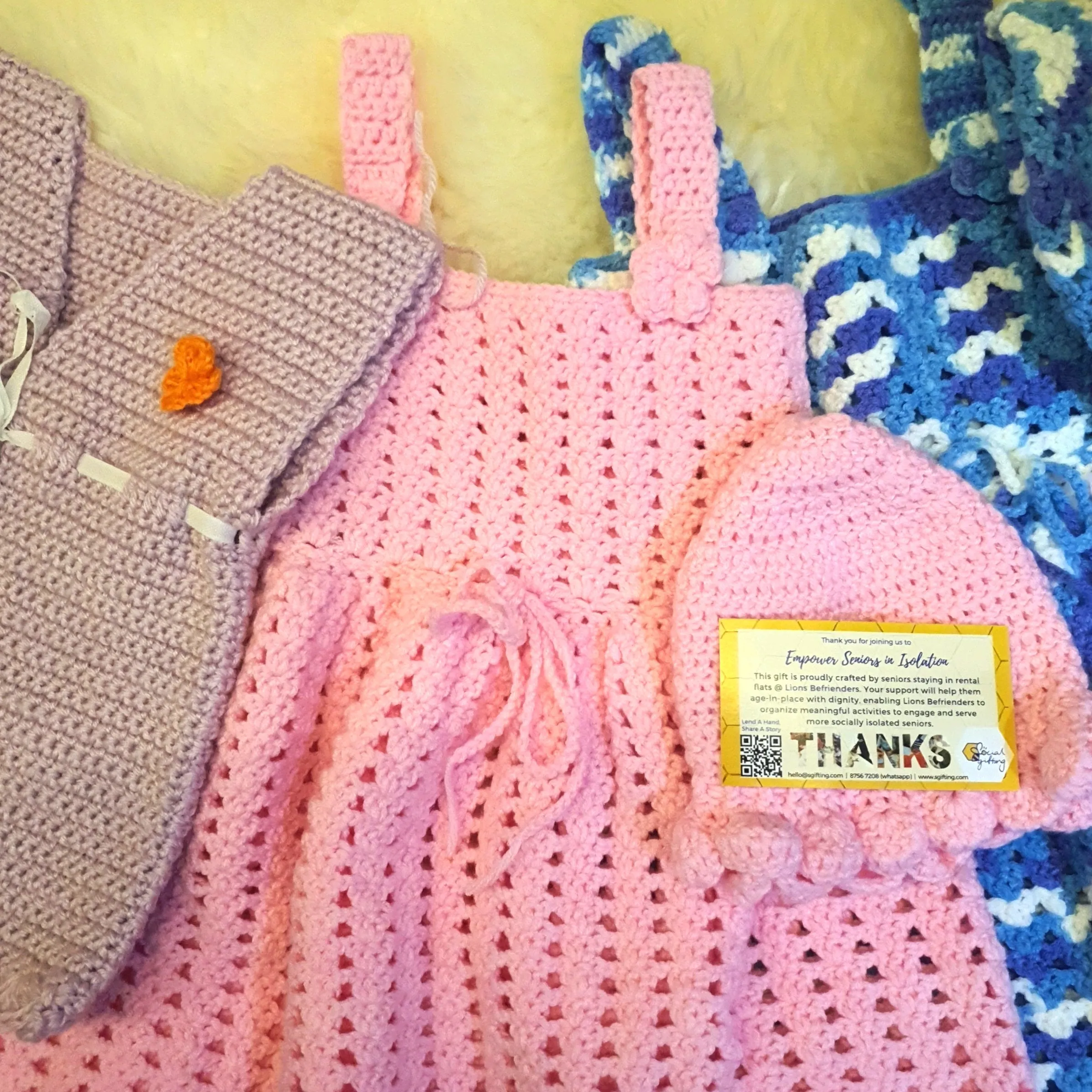 Hand Crochet Baby Clothes Set