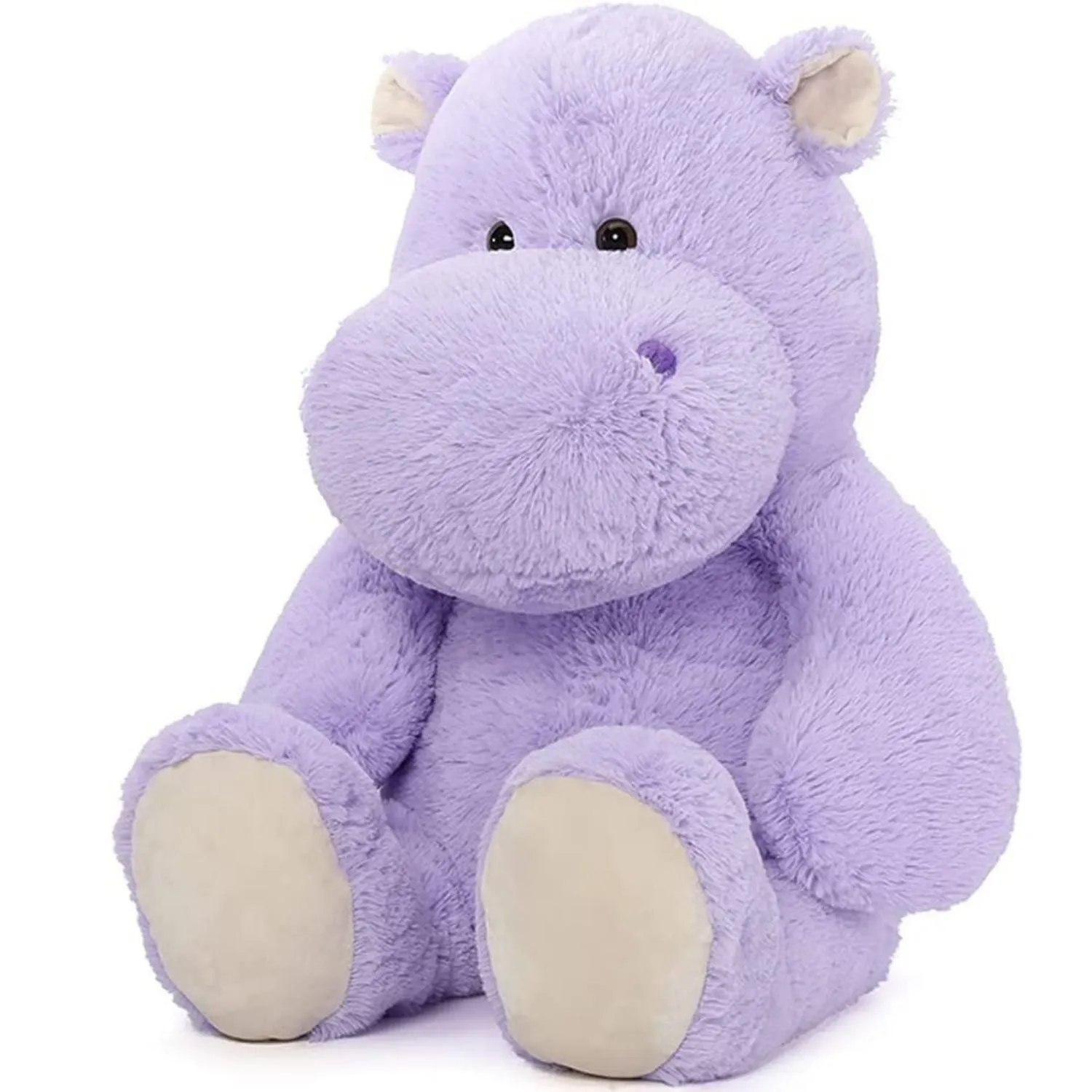 Hippo Stuffed Animals Hippopotamus Plush Toy, Purple/Grey, 36 Inches