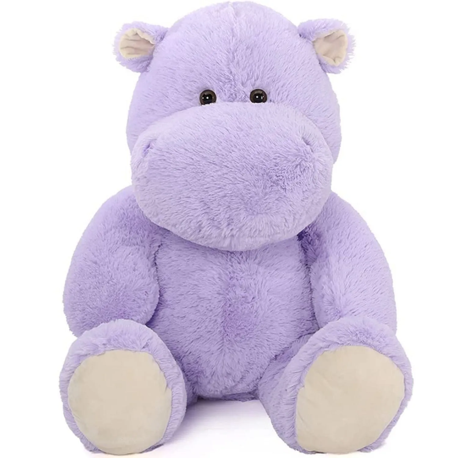 Hippo Stuffed Animals Hippopotamus Plush Toy, Purple/Grey, 36 Inches