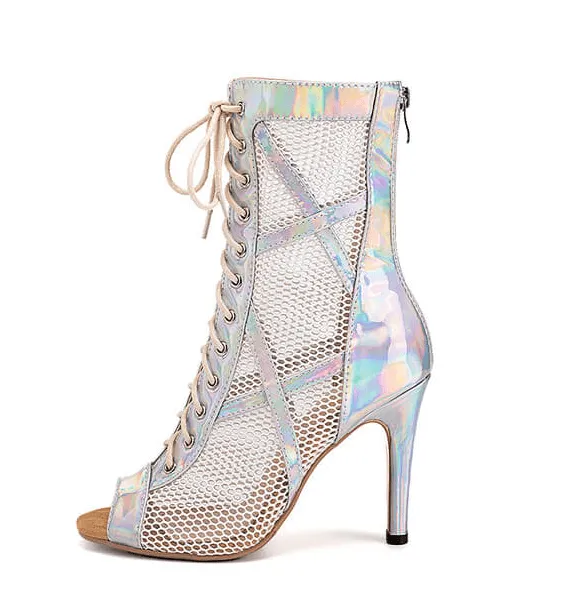 Holographic Rainbow Heels for Heels Dance Class