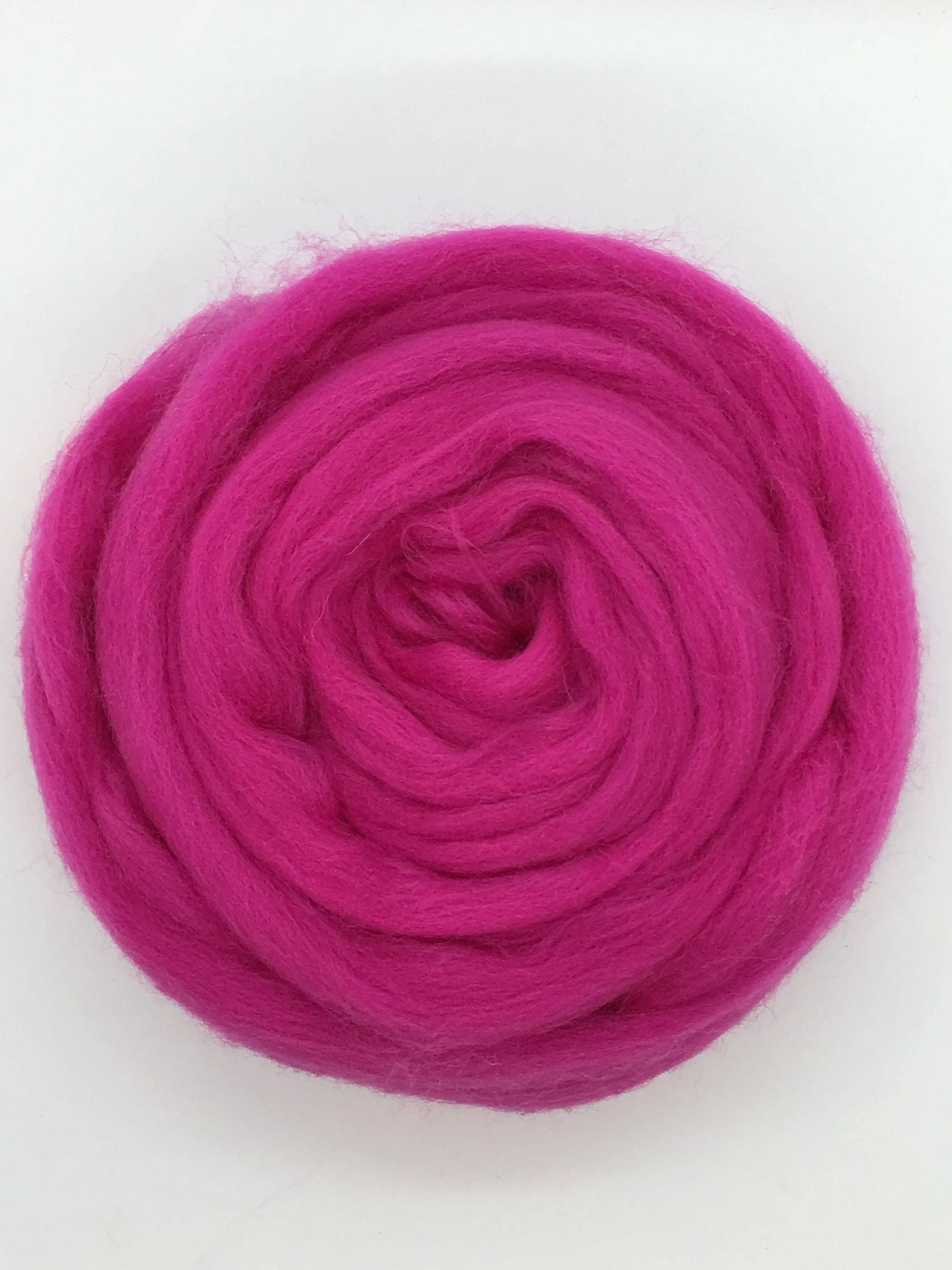 Hot Pink Wool Merino Top Roving - Spin into Yarn, Needle Felt, Wet Felt, Spinning, Felting, Weaving, Knitting, all Crafts