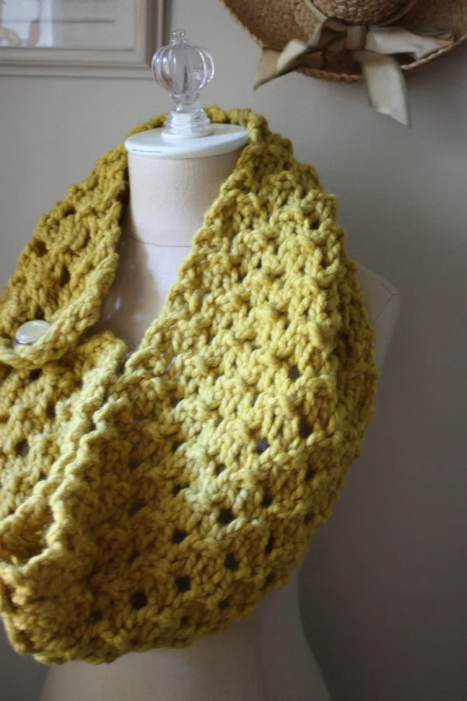 Hunny Chunky Cowl Scarf Knitting Pattern