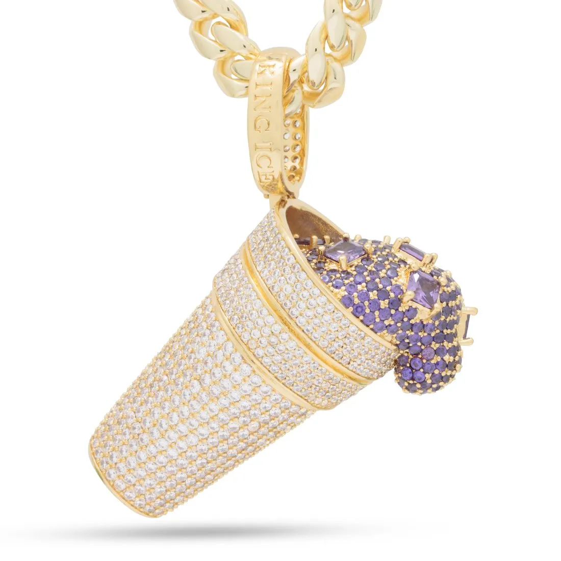 Iced Purple Drank Necklace