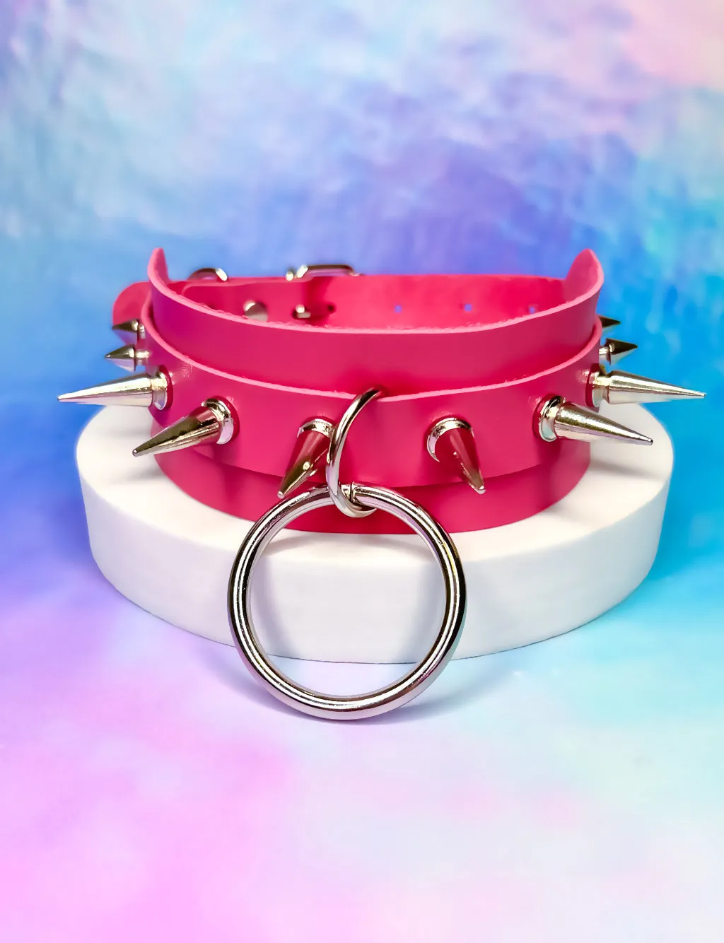 INTO THE UNKNOWN 2.0 CHOKER - HOT PINK