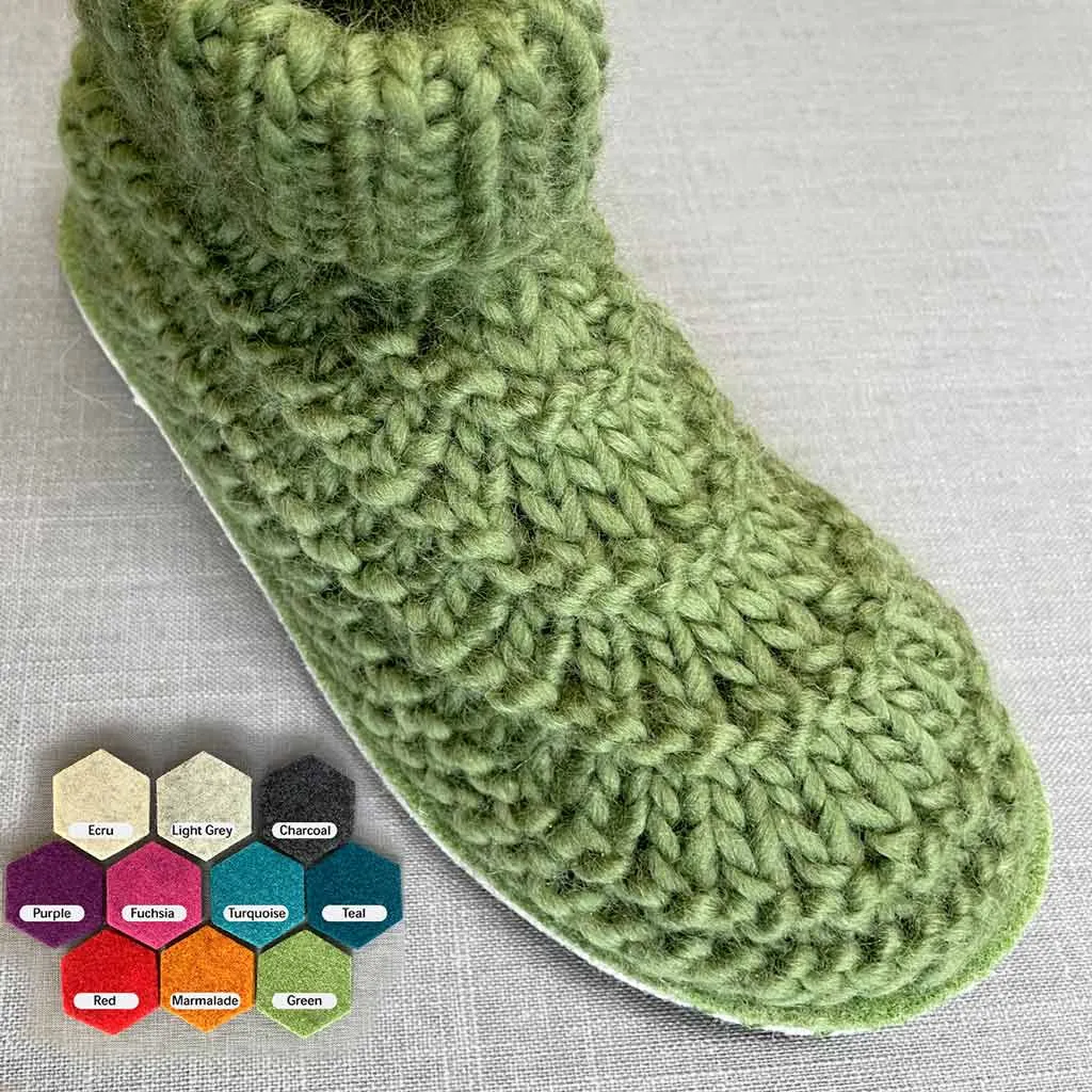 Joe's Toes Snuggly Knitted Slipper Kit