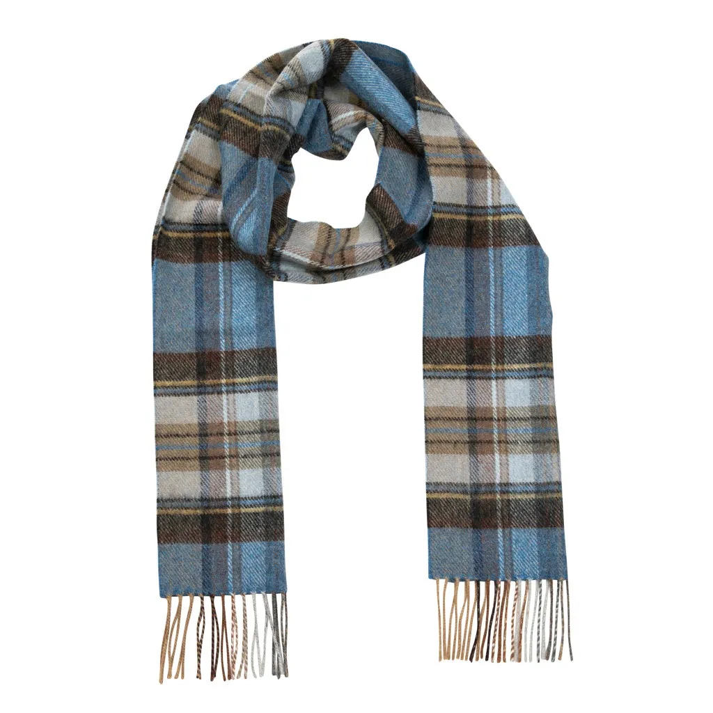 John Hanly Lambswool Scarf | Charcoal Sage