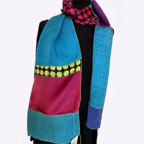 Judith Bird Scarf,Turquoise and Friends