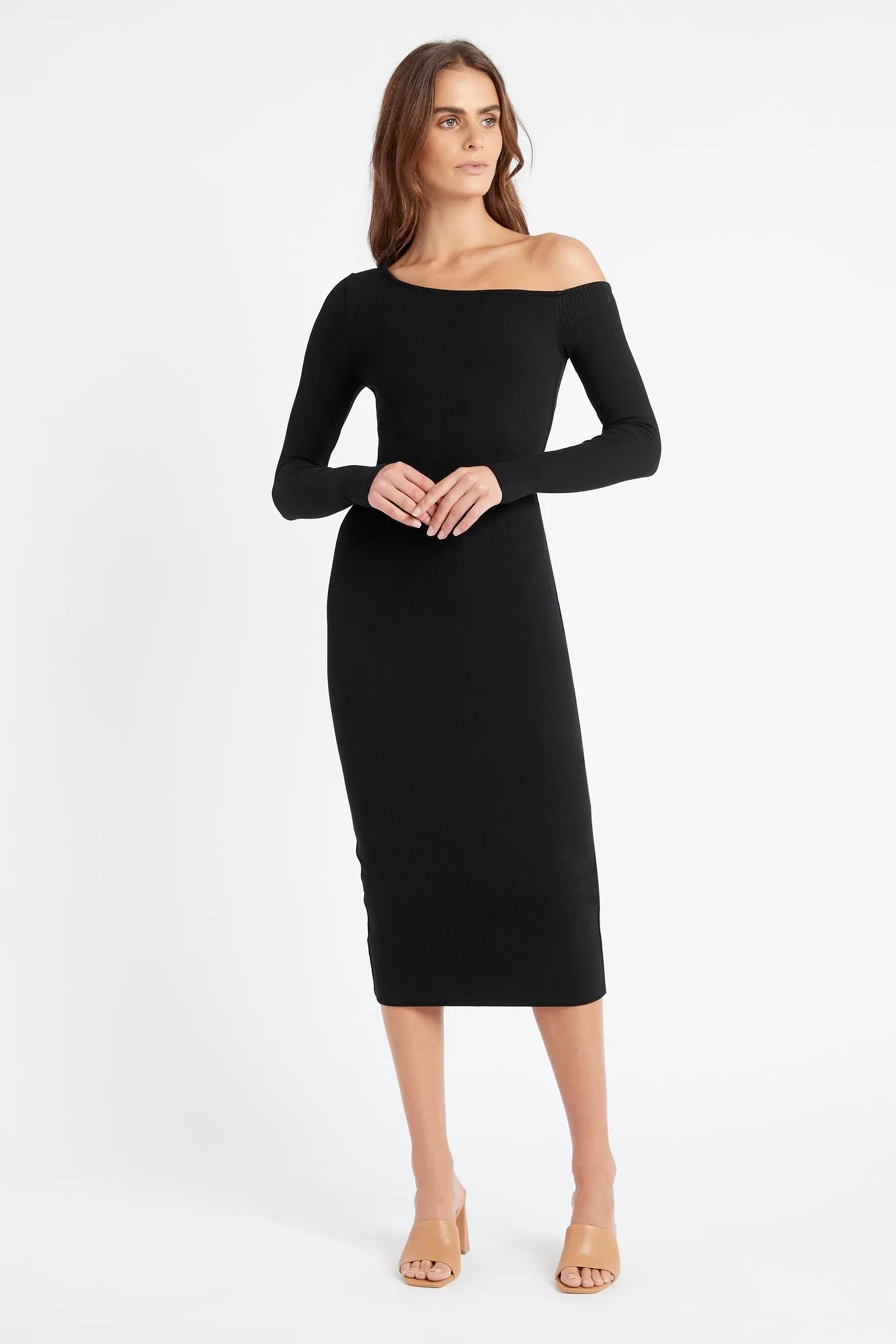 Kara One Shoulder Midi Dress