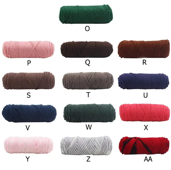 Knitting Cotton Yarn 100g Chunky Wool Roving Scarf Knit Wool Yarn Warm Hat Household Crochet