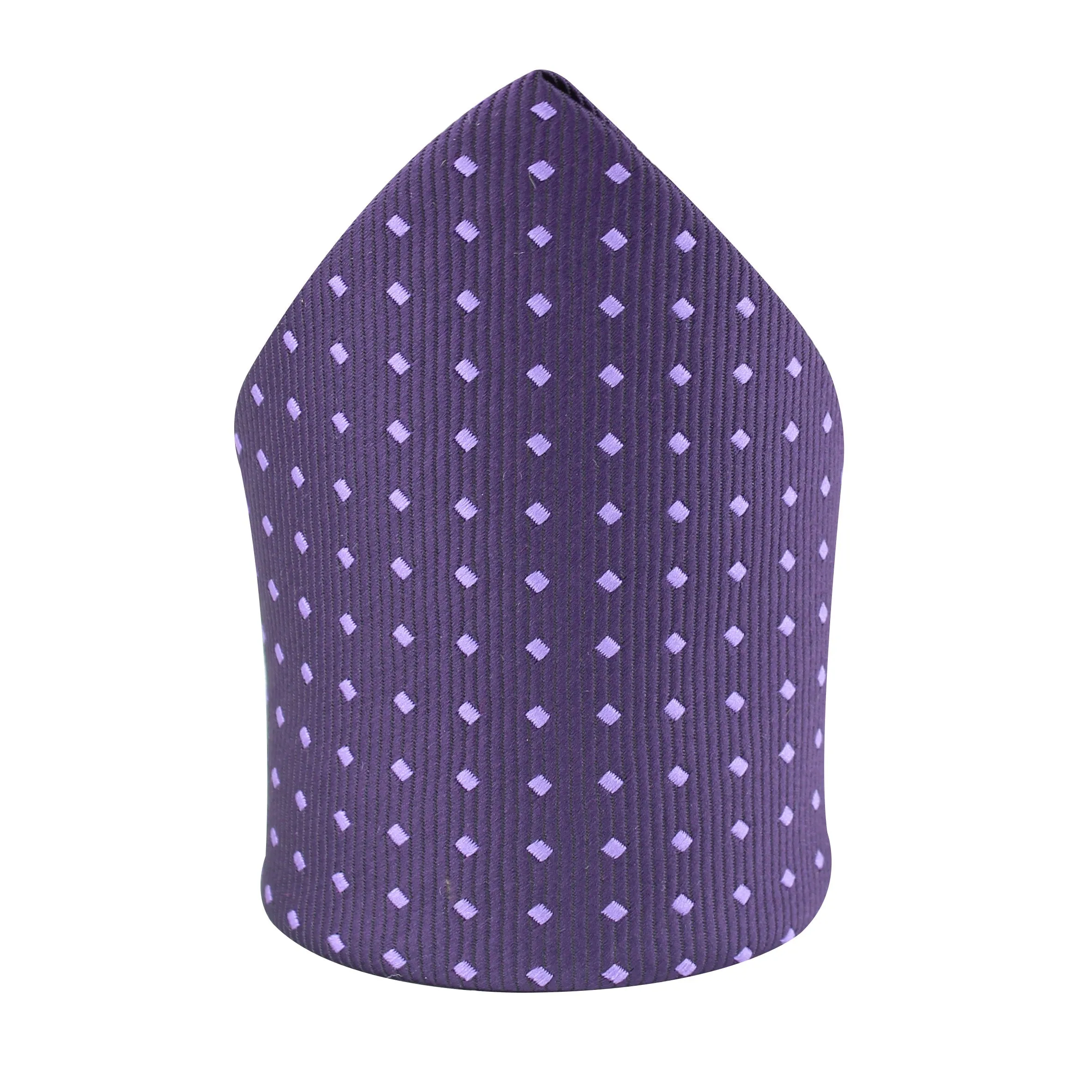 Kovove Purple Polka Print Pocket Square For Men