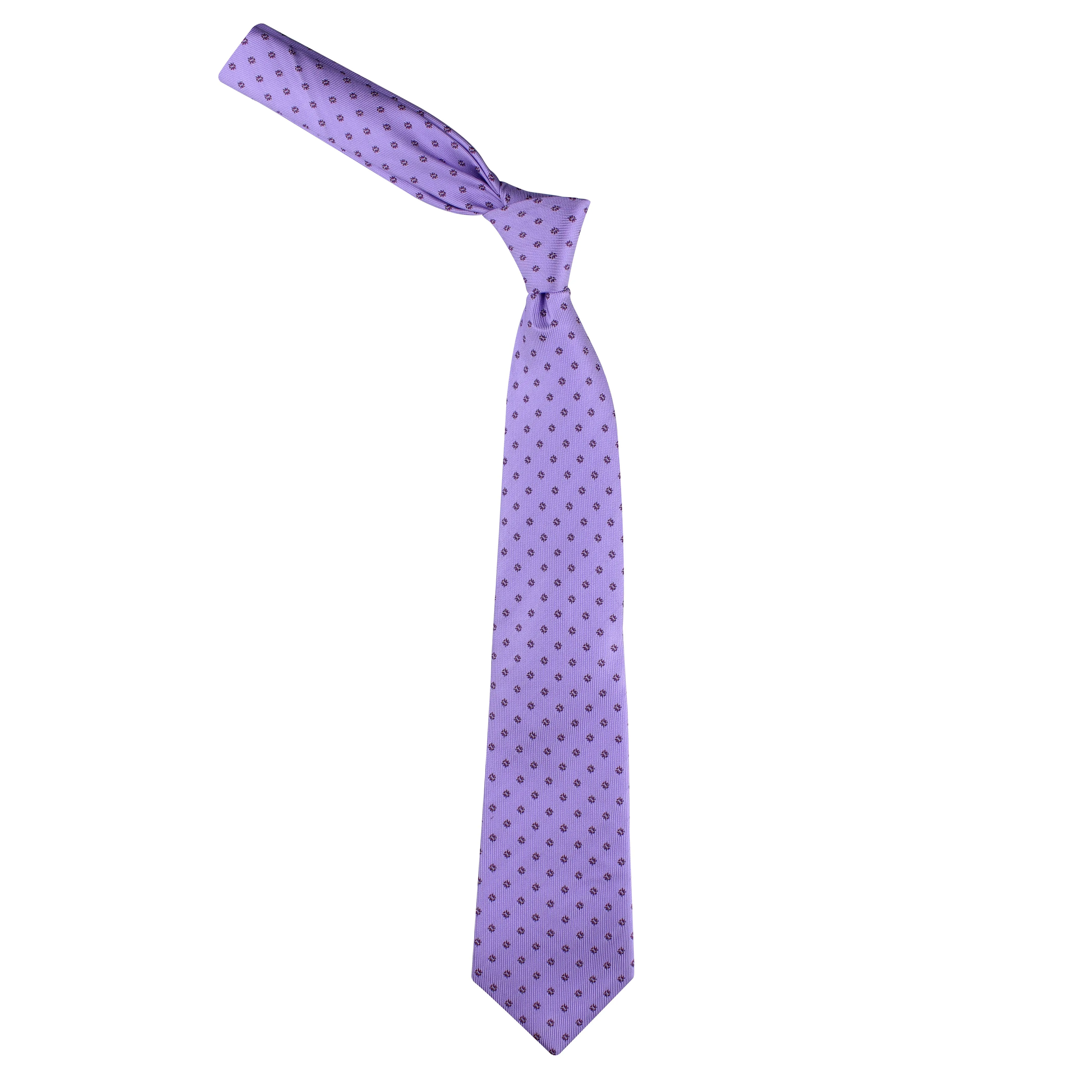 Kovove The Abstract Polka Fusion Purple Necktie For Men