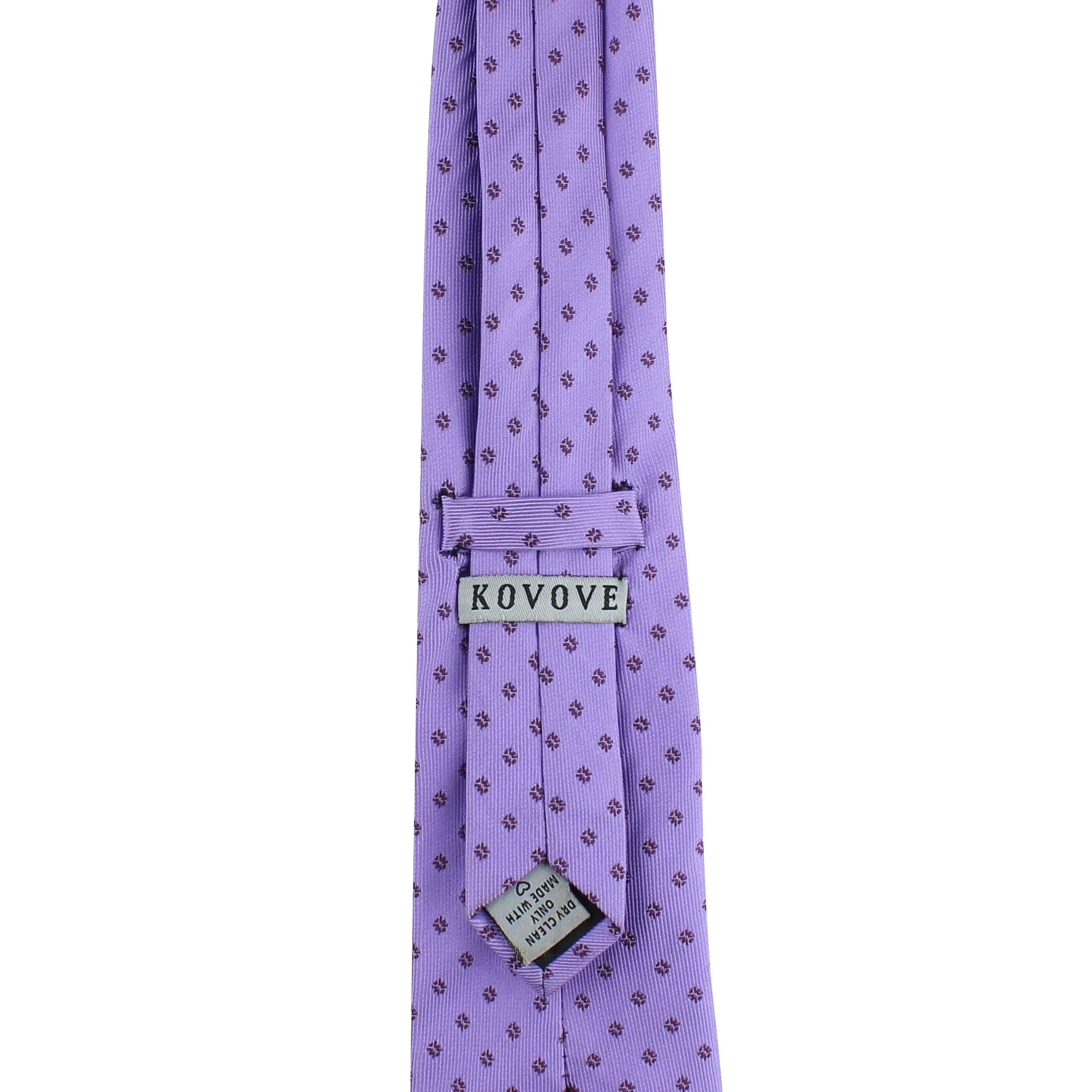 Kovove The Abstract Polka Fusion Purple Necktie For Men