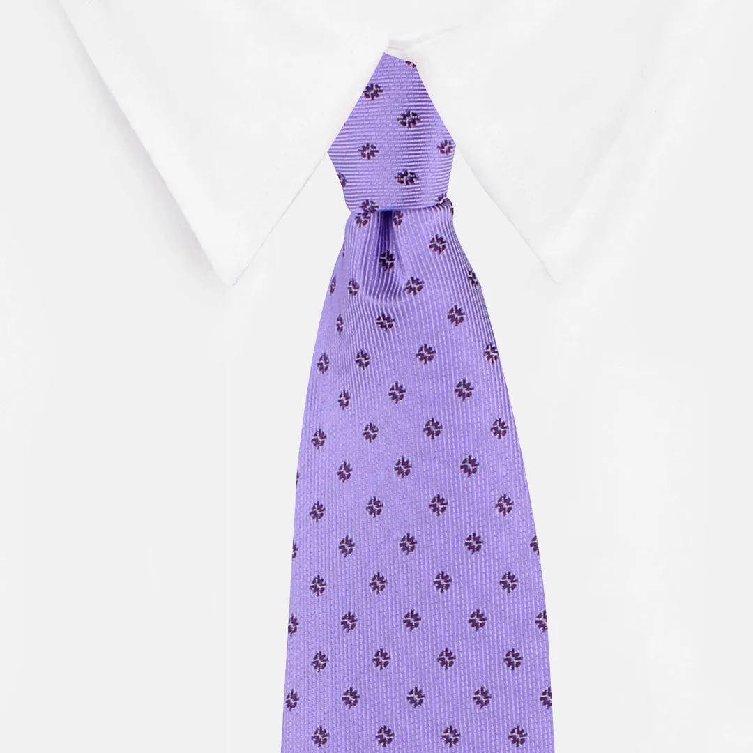 Kovove The Abstract Polka Fusion Purple Necktie For Men