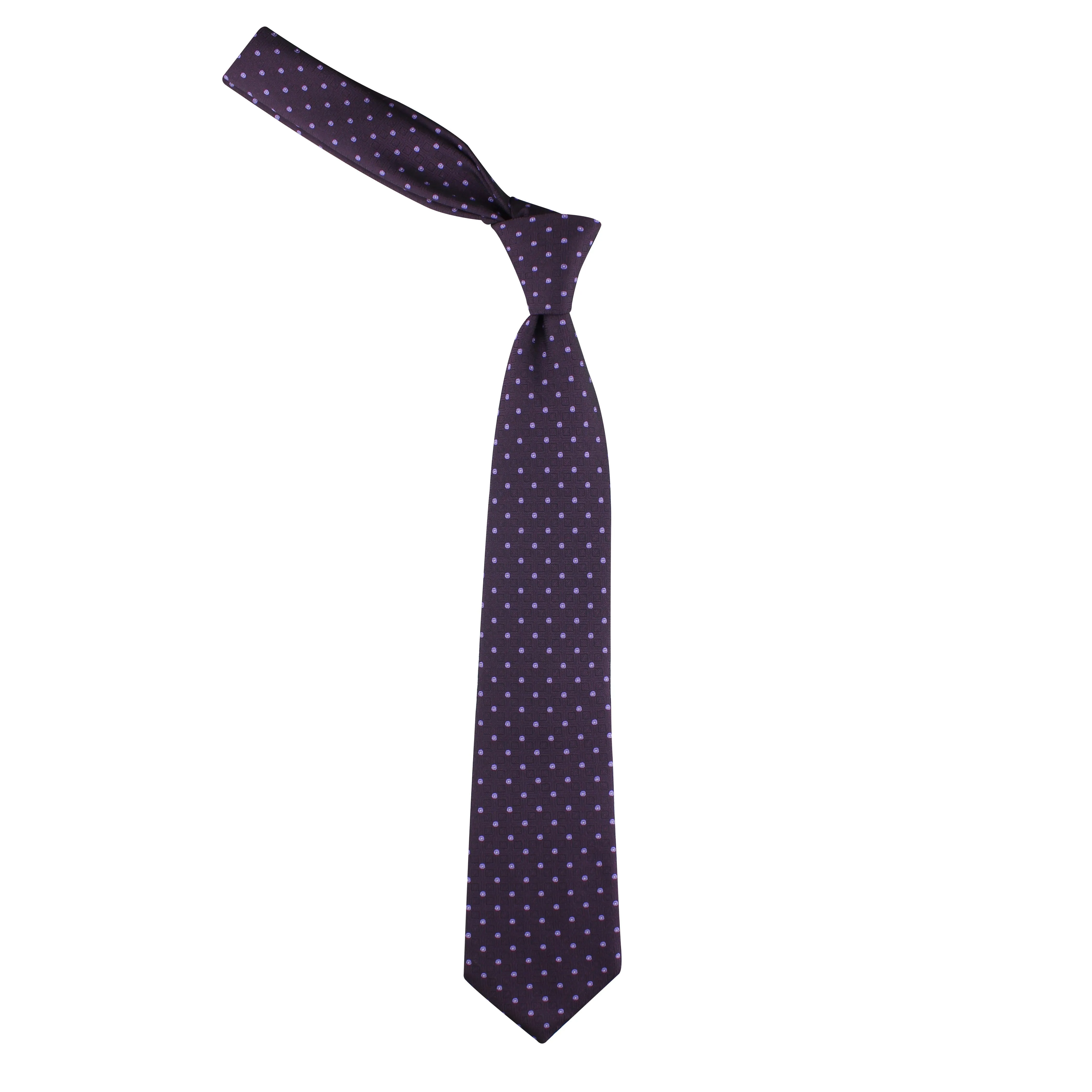 Kovove The Polka Abstract Fusion Purple Necktie For Men