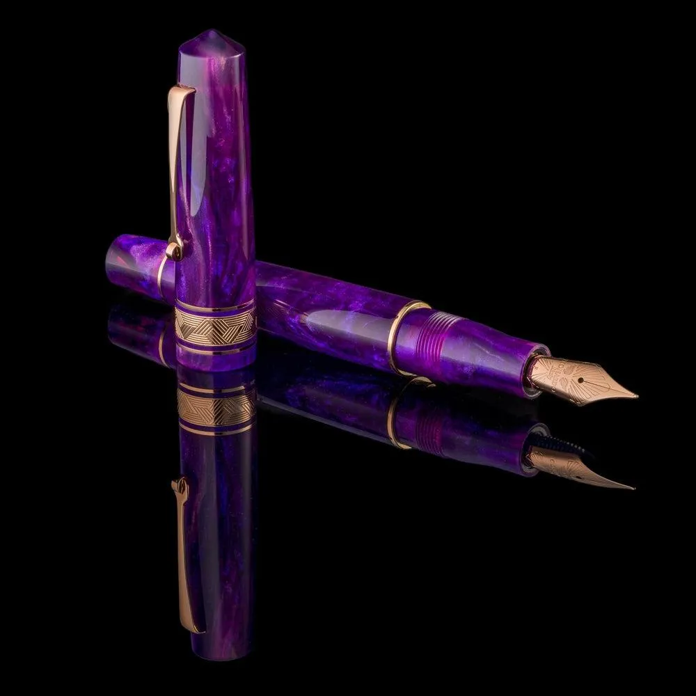 Leonardo × @nibsandflourishes Momento Zero Fioritura Viola Fountain Pen