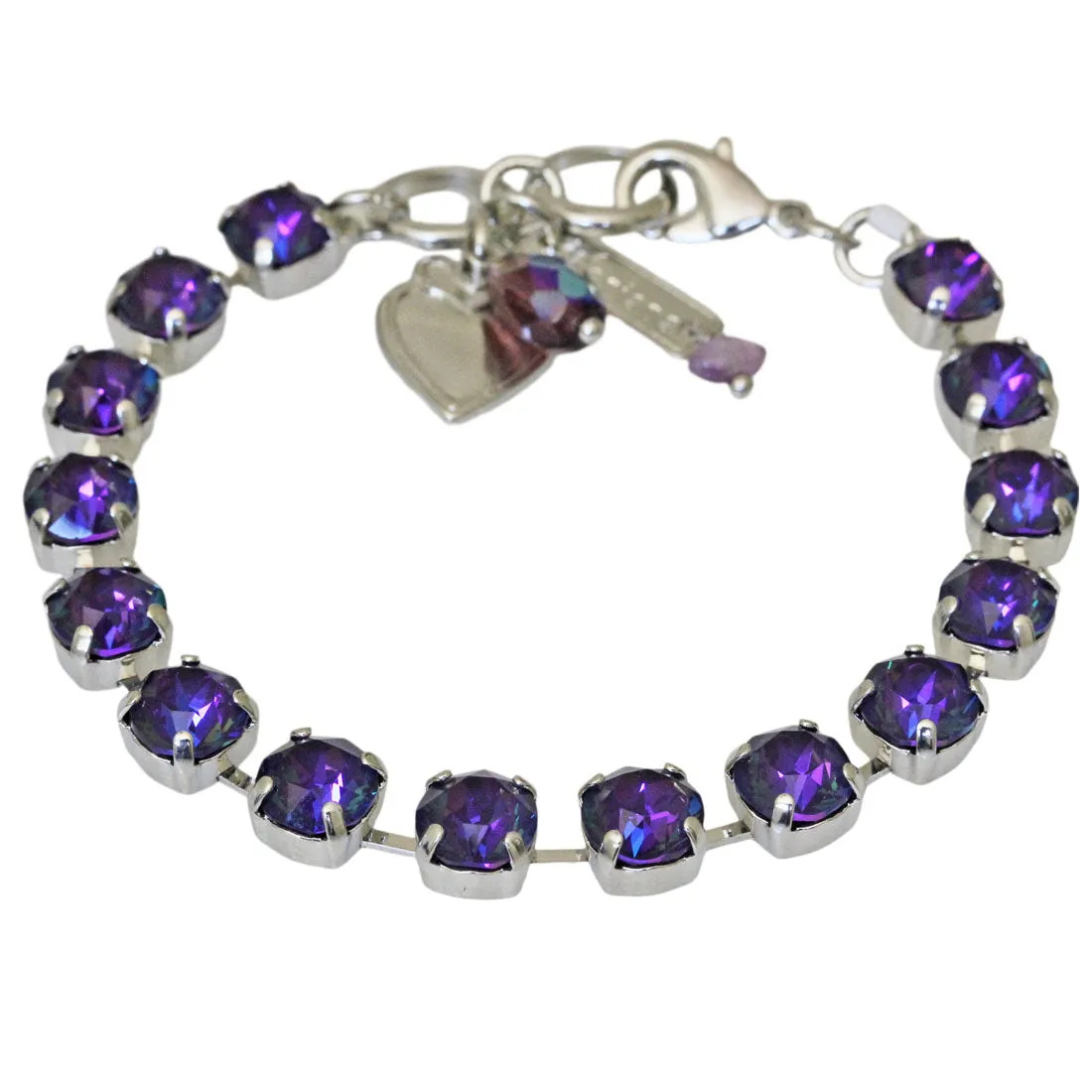 Mariana "Sun-Kissed Plum" Rhodium Plated Must-Have Everyday Crystal Tennis Bracelet, 4252 149149ro