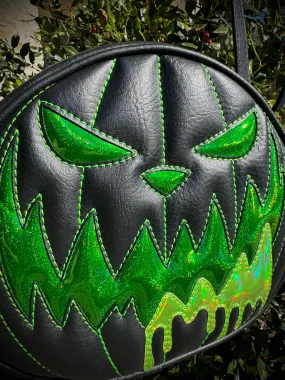 Mean Face Ooze Cruiser Backpack - Heidi Black, Green Holo Glitter, Lime Holo Ooze *PRE-ORDER