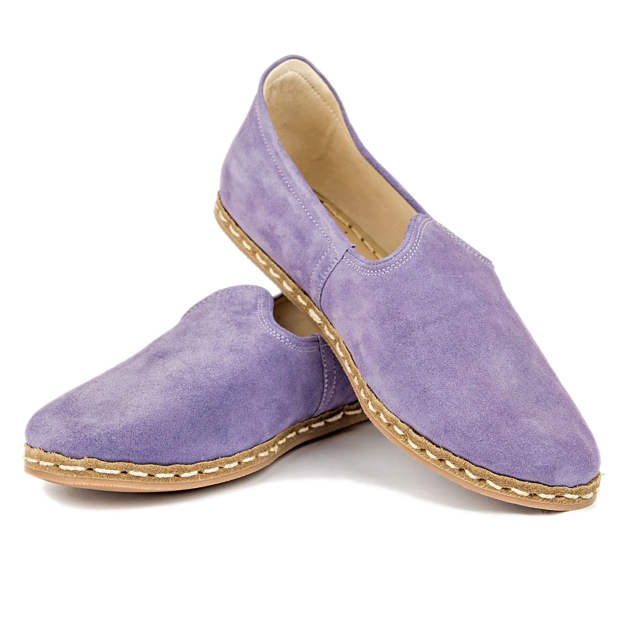 Men's Lavender Slip On Shoes