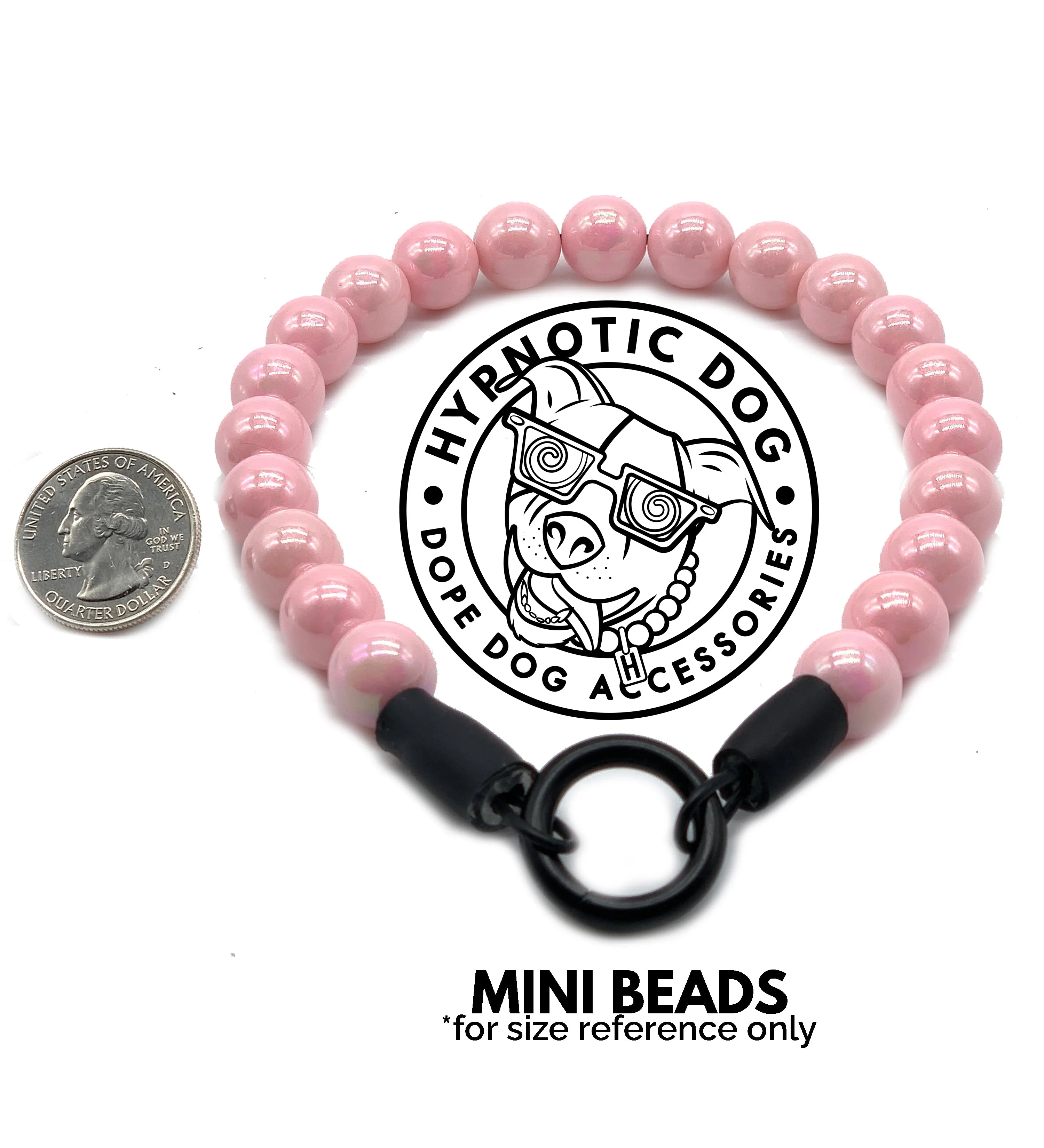 MINI Purple Skull Candy [Small Dog/Cat Bead Collar]