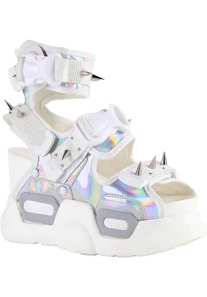 Mulberry 03 [Silver Holo] | PLATFORM SANDALS*