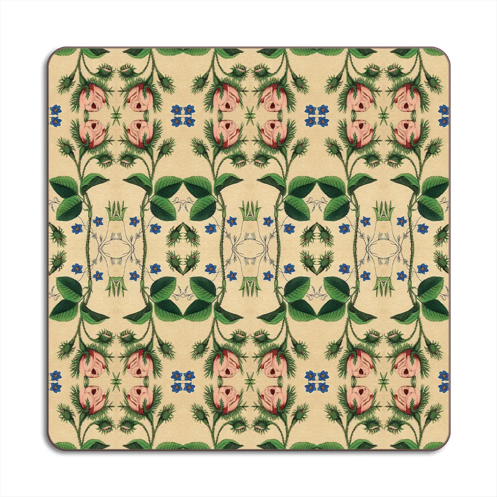 'Naive Rose' Placemat & Coasters