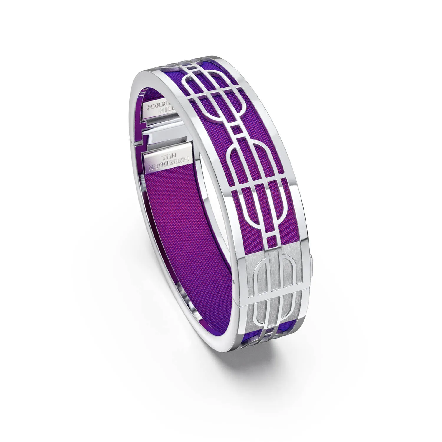 Nanyang Dream Bangle - Orchid Purple - Sterling Silver