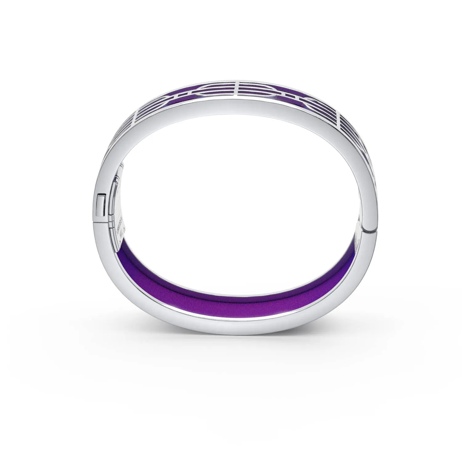 Nanyang Dream Bangle - Orchid Purple - Sterling Silver