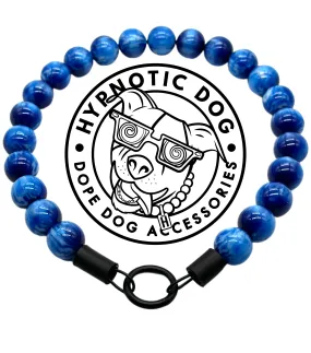 Nebula Blue Resin Bead Collar