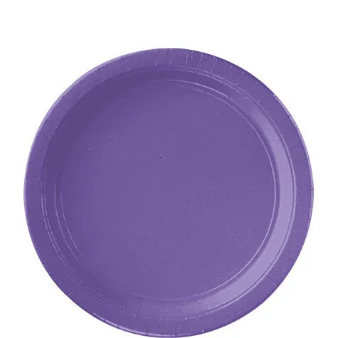 New Purple Lunch Paper Plates 8.5" | 20ct