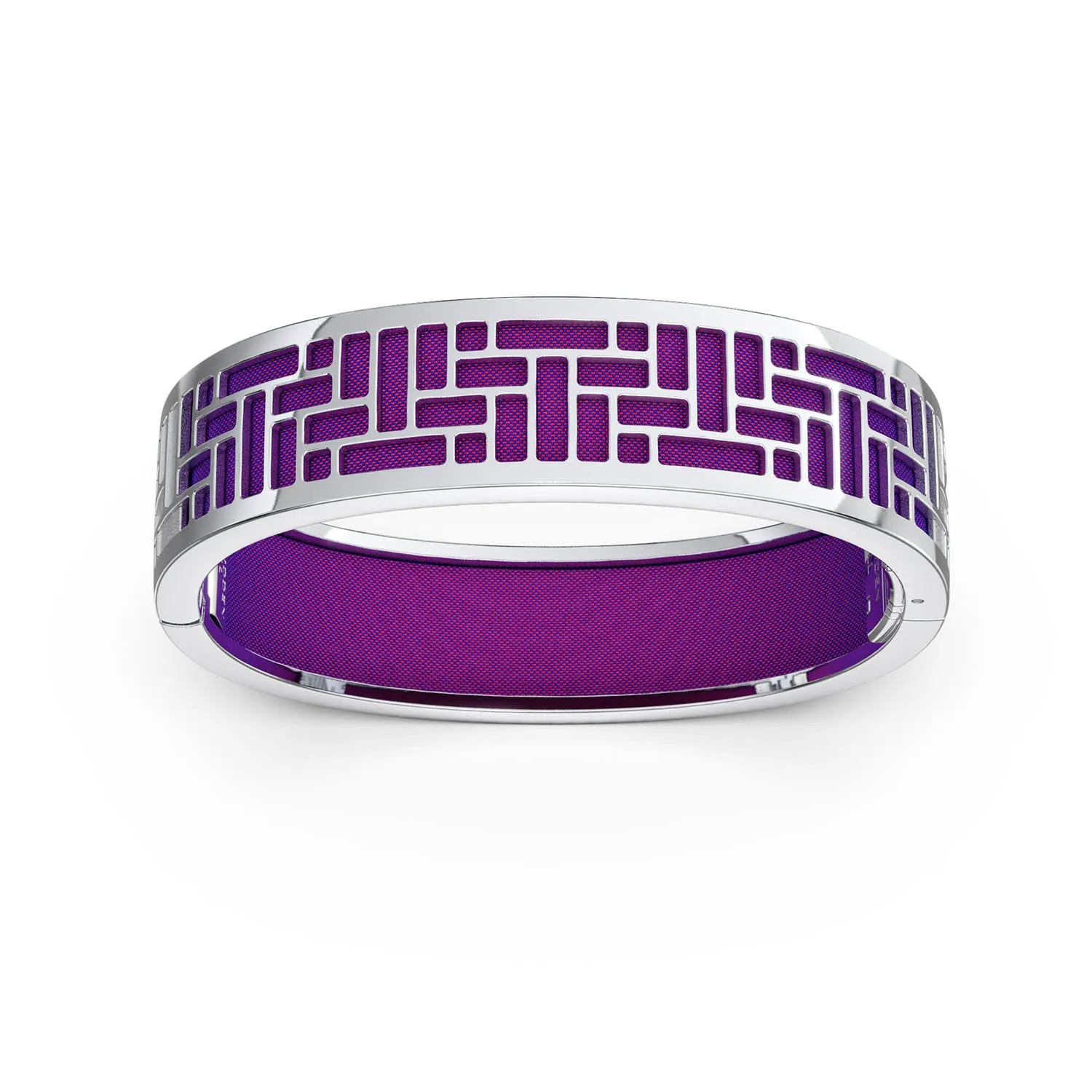 Pavilion Bangle - Orchid Purple - Sterling Silver