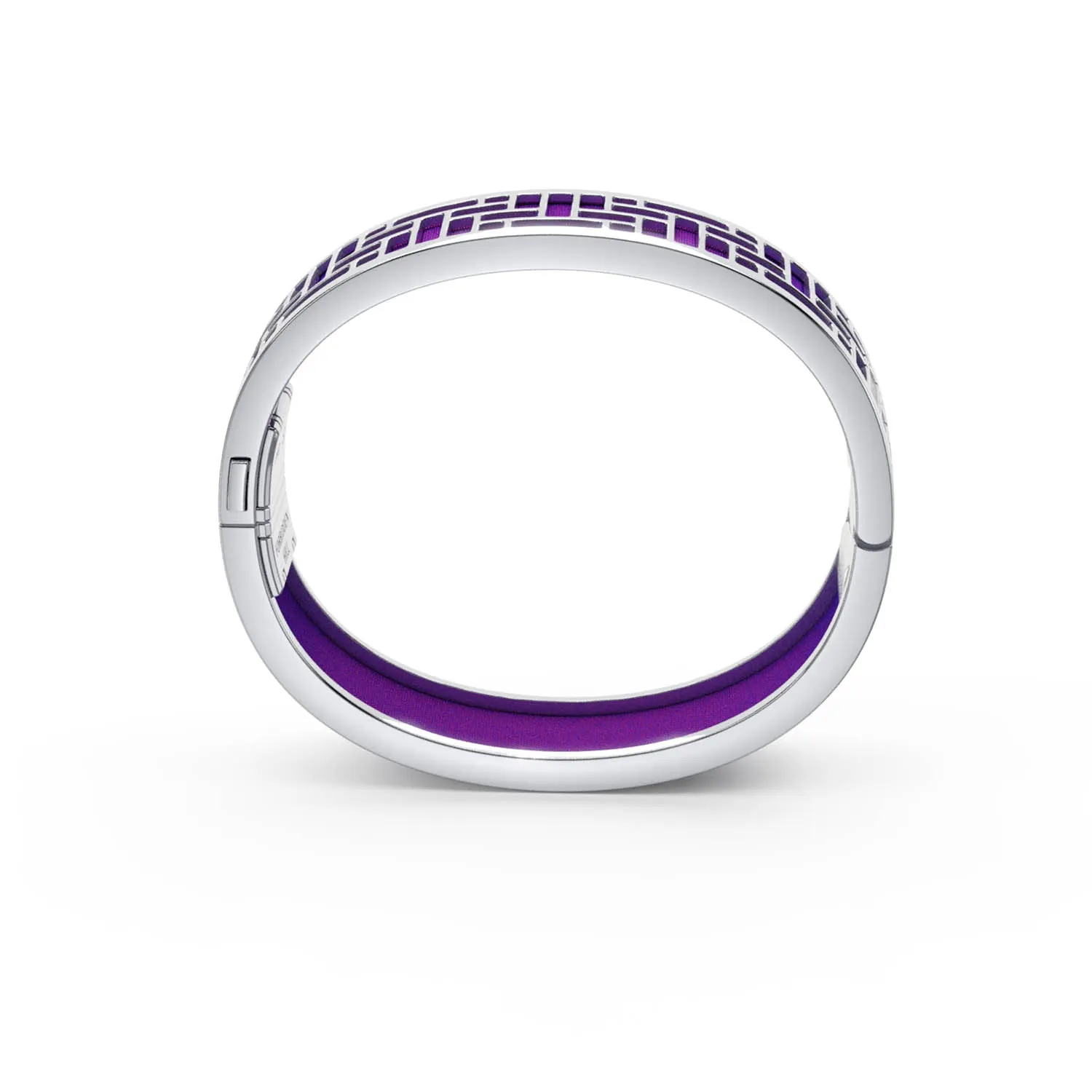 Pavilion Bangle - Orchid Purple - Sterling Silver