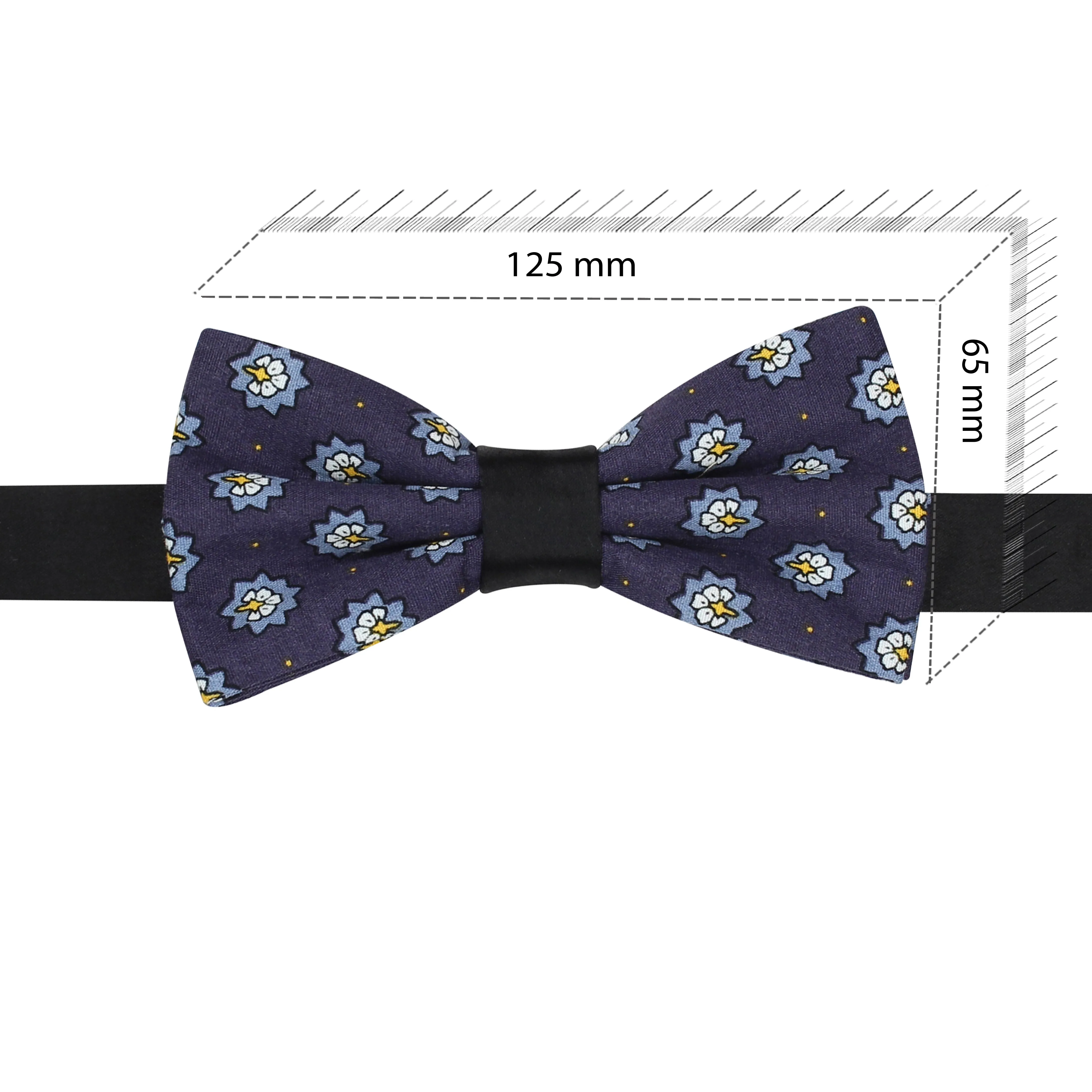 Peluche Micro Floral Dynasty Purple Bow Tie For Men