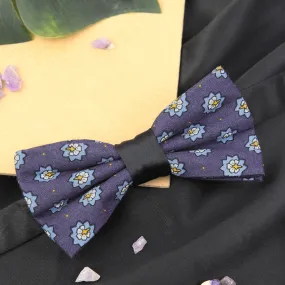 Peluche Micro Floral Dynasty Purple Bow Tie For Men