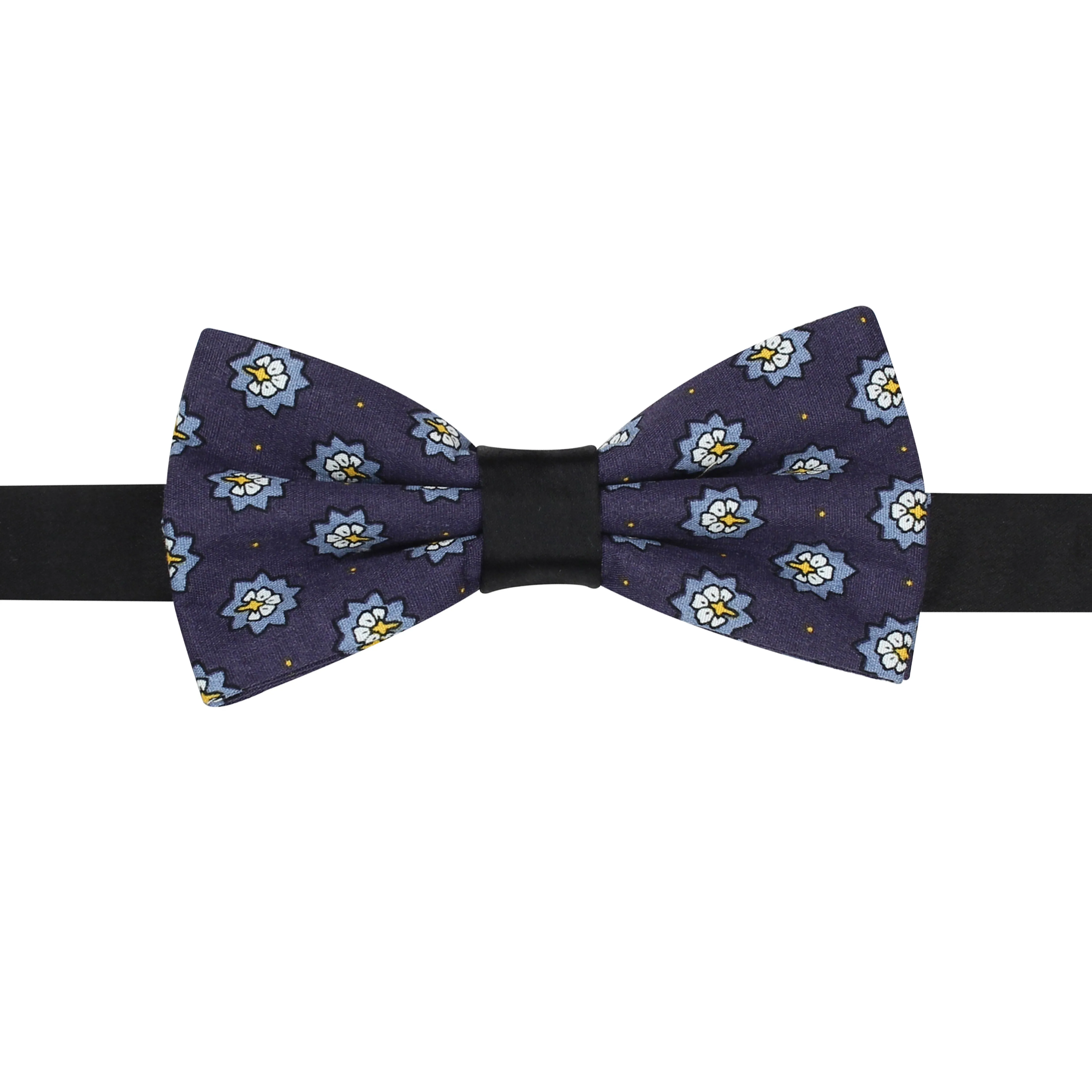 Peluche Micro Floral Dynasty Purple Bow Tie For Men