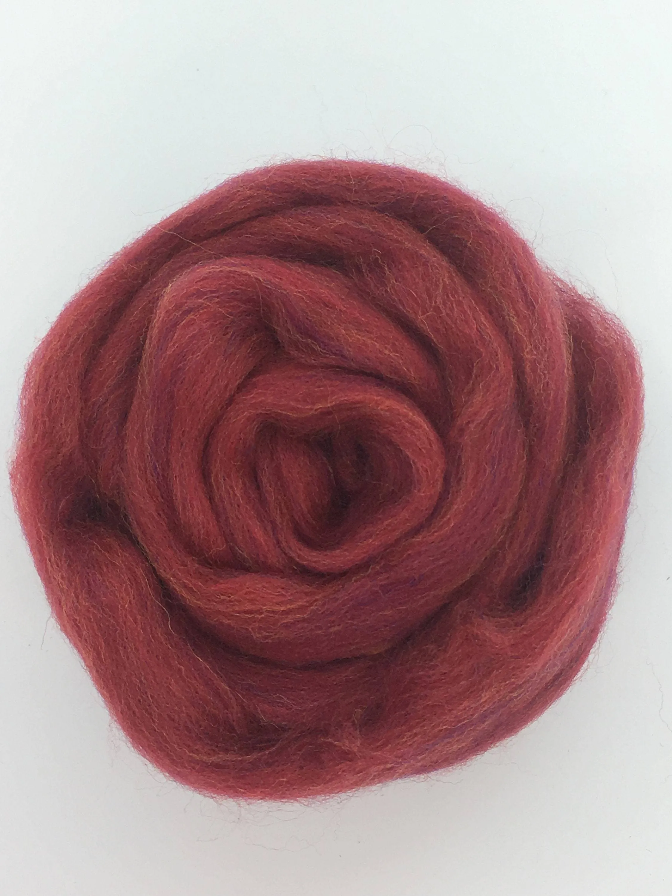 Persian Red Merino  Wool Top Roving - Spin into Yarn, Needle Felt wet felt, weave, knit, all Crafts