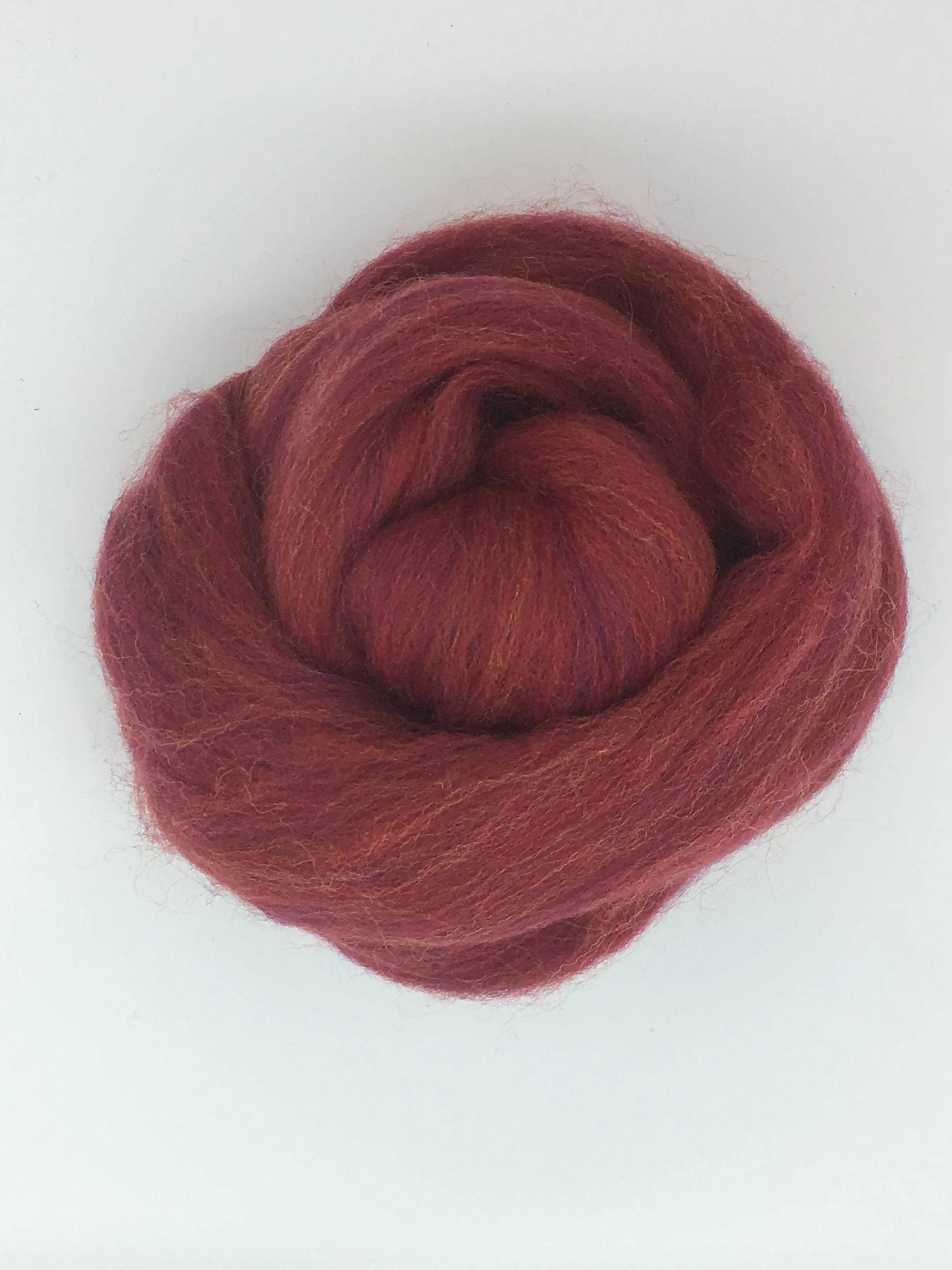 Persian Red Merino  Wool Top Roving - Spin into Yarn, Needle Felt wet felt, weave, knit, all Crafts