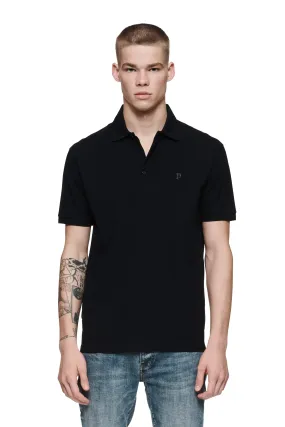 Pique Knit Polo (Black) - PP125MPBP423