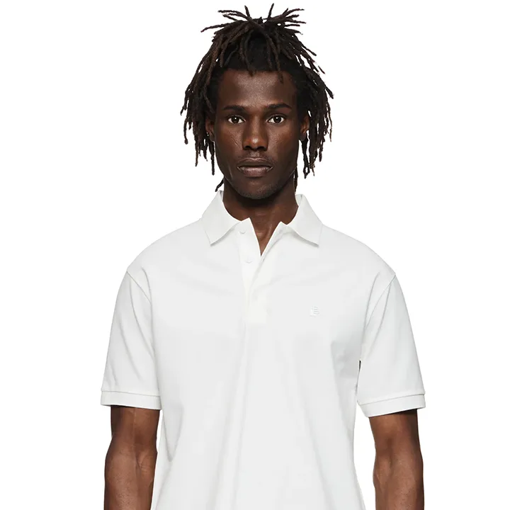 Pique Knit Polo (White) - PP25MPCP423